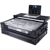 ProX ATA Flight-Style Road Case with Laptop Shelf for DDJ-FLX10 and DDJ-GRV6 Controllers (All Black)