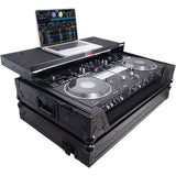 ProX Flight Case for Pioneer DDJ-REV7 Controller with Laptop Shelf and Wheels (All-Black)