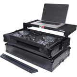 ProX ATA Flight Style Road Case for Pioneer DDJ-400 DDJ-SB3 with Laptop Shelf (Black-on-Black)