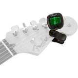 Fender FT-1 Professional Guitar Tuner Clip On, with 1-Year Warranty, Full-Range Chromatic Guitar Tuner with Dual-Rotating Hinges, A4 Calibration