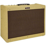 Fender Blues Deluxe Reissue 40-Watt 1x12-Inch Guitar Combo Amp - Tweed Bundle with Fender Joe Strummer Instrument Cable, Straight/Straight, Drab Green, 13ft