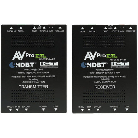 AVPro Edge Ultra-Slim 4K 4:4:4 HDMI 2.0 over HDBaseT Extender Kit (131')