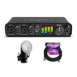 Motu M4 4x4 USB Audio Interface with Studio Quality Sound Bundle with Aston Microphones Element Microphone Bundle, Kellards XLR-P20T Pro 20 ft XLR Microphone Cable