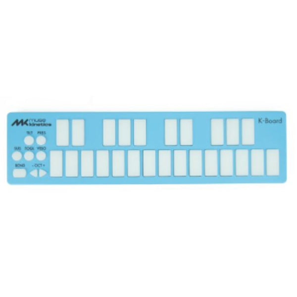 Muse Kinetics K-Board-C | Colorful 25 Key USB MPE MIDI Keyboard Controller with USB-C (Aqua)