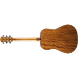 Fender CD-60 Dreadnought V3 Acoustic Guitar Natural with Case Bundle with Fender Classic Guitar Picks 12-Pack, Fender Logo Guitar Strap 2in Black with White, 10ft Fender Series Instrument Cable Black