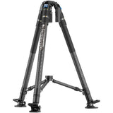 SIRUI SVS75 Professional Video Tripod, 61" Carbon Fiber Tripod with One-Step Height Adjustment, Mid-Level Spreader, Load up to 55.1lbs, Professional Tripod for Video Camera