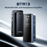 FiiO BTR13 Bluetooth Headphone Amplifier with LDAC, aptX Adaptive, aptX HD, AAC (Dual CS43131 3.5mm Unbalanced & 4.4mm Balanced Output) (Black)