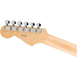 Fender Standard Stratocaster HSS Electric Guitar - Black Bundle with Fender Classic Guitar Picks 12-Pack, 10ft Series Instrument Cable Black, Logo Guitar Strap 2in Black with White