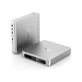 FiiO DM13 Multifunctional Portable Stereo CD Player with Long-Lasting Battery, Supports USB Ripping, Optical/coaxial/3.5mm/4.4mm outputs (Silver Bluetooth)