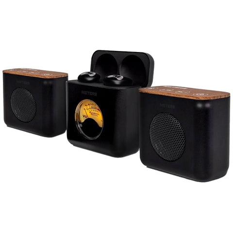 Meters LINX Stereo Speaker System Set (wireless headphones LINX and speakers LINX-BT-SPK), black