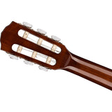 Fender Acoustic Classical Guitar, Small Beginner Guitar (3/4 Size) with Nylon Strings, Includes Bag Bundle with Classic Celluloid Guitar Picks 12-Pack, 10' Instrument Cable Black, Guitar Strap Black