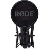 Rode NT1(Black) 5th Generation Hybrid Studio Condenser Microphone Bundle with Kellards PST2 Adjustable Height Microphone Stand with Boom, Polsen HPC-A30 Closed-Back Studio Monitor Headphones