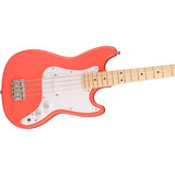 Squier Sonic Bronco Bass, Tahitian Coral, Maple Fingerboard