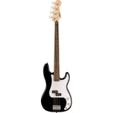 Fender Squier Sonic Precision Bass Guitar, Beginner Guitar, Includes 30 Days of Free Lessons, Laurel Fingerboard and Step Up Pickups, Chrome Hardware, and Polyurethane Finish, Black