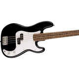 Fender Squier Sonic Precision Bass Guitar, Beginner Guitar, Includes 30 Days of Free Lessons, Laurel Fingerboard and Step Up Pickups, Chrome Hardware, and Polyurethane Finish, Black