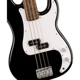 Fender Squier Sonic Precision Bass Guitar, Beginner Guitar, Includes 30 Days of Free Lessons, Laurel Fingerboard and Step Up Pickups, Chrome Hardware, and Polyurethane Finish, Black