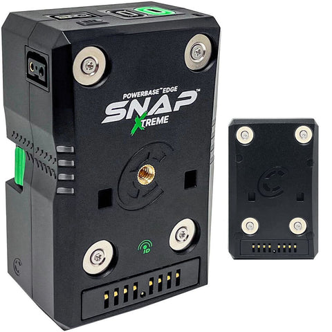 Core SWX Powerbase Edge SNAP Xtreme Smart-Stacking Battery (98Wh) Bundle with Core SWX Snap It V-Mount Conversion Plate