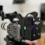 Core SWX Powerbase Edge SNAP Xtreme Smart-Stacking Battery (98Wh) Bundle with Core SWX Snap It V-Mount Conversion Plate