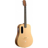 LAVA ME 4 Solid Spruce Top Series,HILAVA 2.0 Smart Acoustics Electric Guitars, Woodgrain Brown/Burlywood