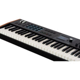 Arturia KeyLab 88 mk3 88-Key Hammer-Action Universal MIDI Controller (Black) Bundle with Arturia Wooden Legs for 88 MkII/PolyBrute Stand, Kaces KKC-LG Large Stretchy Keyboard Dust Cover