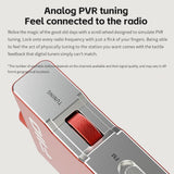 FiiO RR11 Portable HiFi FM Stereo Radio Receiver with Analog PVR Tuning, BASS+3D Sound Effects, 64MHz-108MHz (Red, Hi-Res Audio Certified)