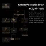FiiO RR11 Portable HiFi FM Stereo Radio Receiver with Analog PVR Tuning, BASS+3D Sound Effects, 64MHz-108MHz (Titanium Gold)