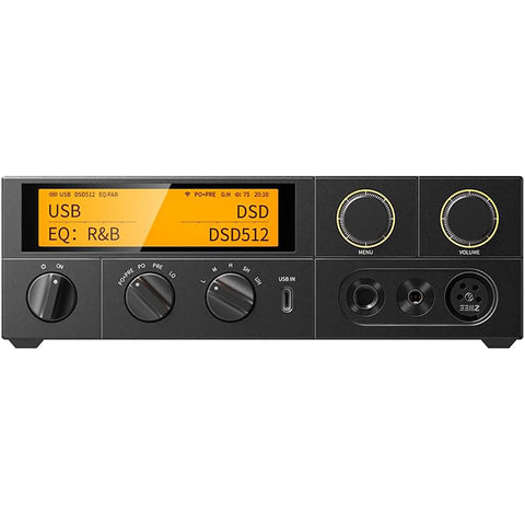 FiiO K17 Desktop DAC&Headphone Amplifier AK4191+AK4499EX*2, 31-Band PEQ, MQA,Support DSD512 32Bit/768kHz with Remote Control (Black)