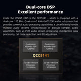 FiiO UTWS5 2025 True Wireless Bluetooth Earbuds Hook & Headphone Amp for IEMs, AK4332 DAC, Hi-Res 96kHz/24bit LDAC -MMCX/0.78 2pins Connector, 10-Band PEQ, 20H Battery Life (0.78 2pins)