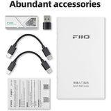 FiiO/JadeAudio KA13 Portable DAC Dongle, USB-C Adapter, 3.5mm and 4.4mm Outputs Compatible with Android/iOS System/PC/Music Players, PCM 384kHz/32bit | DSD256 550mW high Power (Silver)