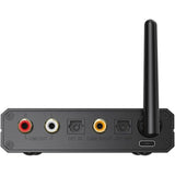 FiiO BR13 HiFi Bluetooth 5.1 Music Receiver Long Range Bluetooth Adapter with USB DAC, LDAC/aptX Low Latency, OLED Display & RCA Optical Coaxial Output for Home Stereo,PC/TV