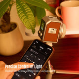 Harlowe Micro Spectra Master Kit 8W RGBCW 1700K-10000K Dimmable, CRI/TLCI 96+, App Control, Portable Continuous Lighting for Video Recording, Photography and Videography