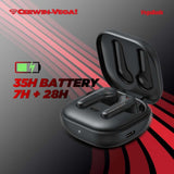 CERWIN-Vega! Wireless Earbuds - Eb1 - Bluetooth Ear Buds Sound Active Noise Cancellation, Best Earbuds for Gaming, Workout, Running, Sports