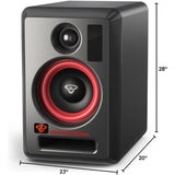 Cerwin Vega VEGA4SB-PR 4" 60W 2-Way Studio Monitors Full Range Powered Black HUB and SAT Set