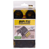 Rip-Tie 1 x 9.5" Rip-Lock CableWrap 10-Pack (Black)