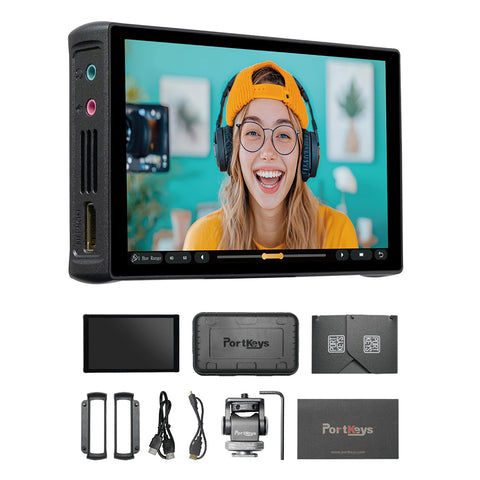 Portkeys PT5 III Camera Monitor 5.4" 800nits Field Monitor with USB 3.0 Type-C Port Support Waveform, Histogram, Peaking, False Color, and 3D LUT Function for DSLR Camera