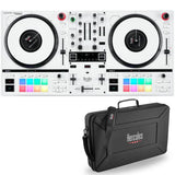 Hercules DJ Control Inpulse T7 White, Limited Edition Bundle with Hercules DJControl Inpulse T7 2-Part Semi-Rigid EVA Travel Bag