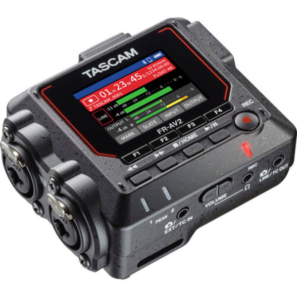 TASCAM FR-AV2 Compact 32-bit Float Field Recorder and Timecode Generator with Mixer