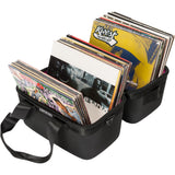 Magma 12" Sandwich Record Bag; Clever Design Holds up to 60 x 12" Vinyl Records with Extra Storage in Lid when Opened