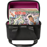 Magma 12" Sandwich Record Bag; Clever Design Holds up to 60 x 12" Vinyl Records with Extra Storage in Lid when Opened