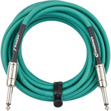 Fender Contour Instrument Cable, Guitar Cable, Guitar Accessories, Straight/Straight, Sherwood Green, 18.6 ft