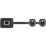 Turtle AV Dual-Channel Analog Female XLR Input to Dante Adapter