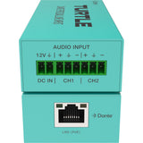 Turtle AV Pro Dual-Channel Analog Euroblock Line Input to Dante Output Adapter