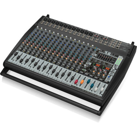 Behringer Europower PMP6000 1600W 20-Input Powered PA Mixer with Dual Multi-FX Processor and Feedback Eliminator