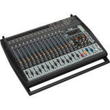 Behringer Europower PMP6000 1600W 20-Input Powered PA Mixer with Dual Multi-FX Processor and Feedback Eliminator