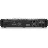 Behringer Europower PMP6000 1600W 20-Input Powered PA Mixer with Dual Multi-FX Processor and Feedback Eliminator