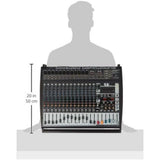 Behringer Europower PMP6000 1600W 20-Input Powered PA Mixer with Dual Multi-FX Processor and Feedback Eliminator