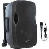 Gemini 12” 1500W Wireless Battery-Powered Bluetooth PA Speaker with Mic & Guitar Inputs, (AS-12TOGO) USB/SD/FM – Rugged Pro Audio for Outdoor Events, Instructors & Musicians