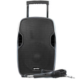 Gemini 12” 1500W Wireless Battery-Powered Bluetooth PA Speaker with Mic & Guitar Inputs, (AS-12TOGO) USB/SD/FM – Rugged Pro Audio for Outdoor Events, Instructors & Musicians