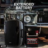 Gemini 12” 1500W Wireless Battery-Powered Bluetooth PA Speaker with Mic & Guitar Inputs, (AS-12TOGO) USB/SD/FM – Rugged Pro Audio for Outdoor Events, Instructors & Musicians