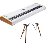 Arturia Astrolab 88 Avant-Garde Stage Keyboard with Analog Lab Pro Integration Bundle with Arturia Wooden Legs for KeyLab 88 MkII and PolyBrute — Adjustable, Sturdy and Elegant Stand